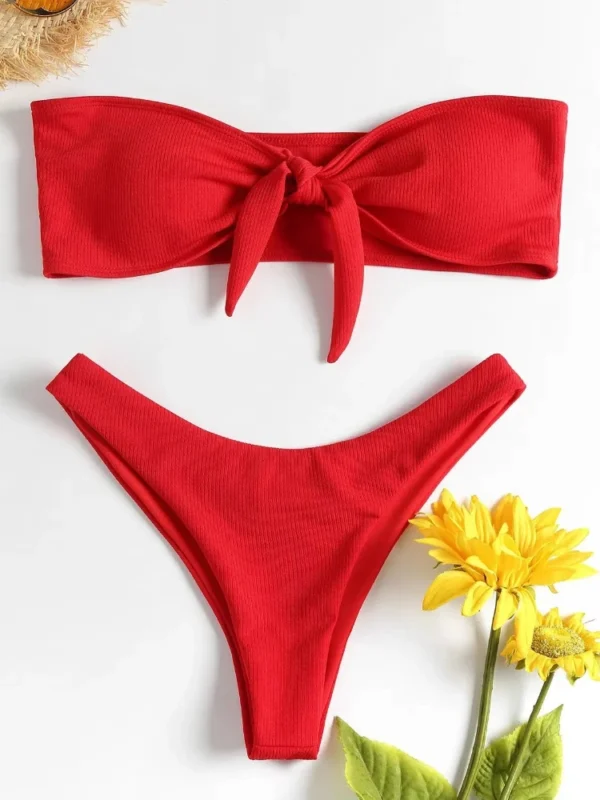 Brazilian Women's Low Waisted Thong Bikini Swimwear