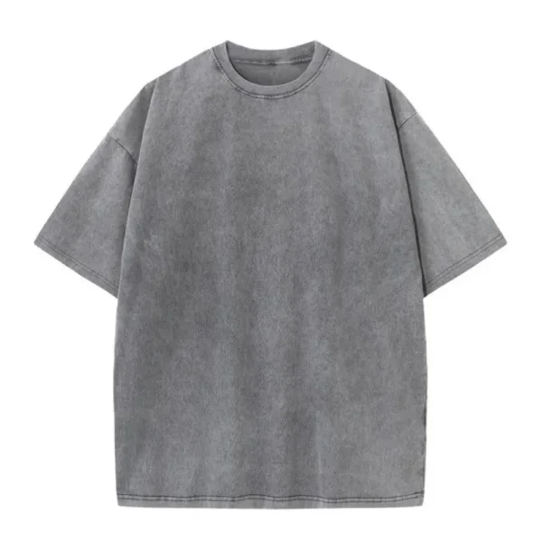 230G Cotton Retro T-shirt Drop-shoulder Sleeve - Image 6