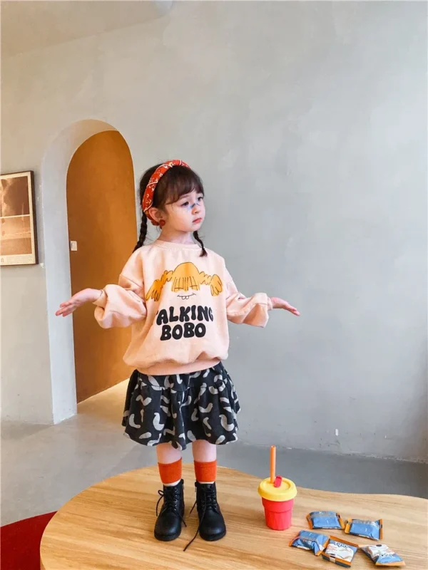 Children's Hoodie Cartoon Print Unisex Sweatshirt - Image 2