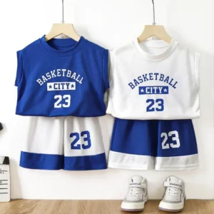 Kids Sports Shorts Sets Boys Tracksuit 2 Piece