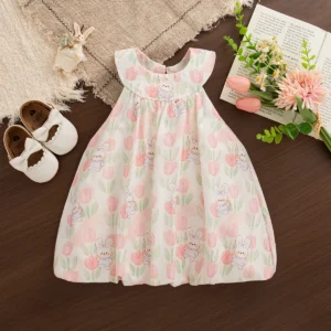 Baby Girl Dress, Cute Rabbit Ear Children's