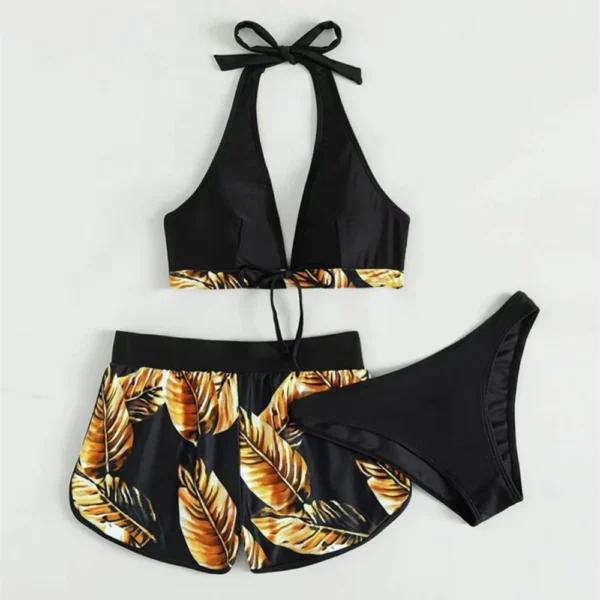 Women 2025 New Bikinis 6 Colors Sexy Halter Bikini - Image 3