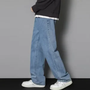 Men Baggy Casual Jeans Male High Street Straight