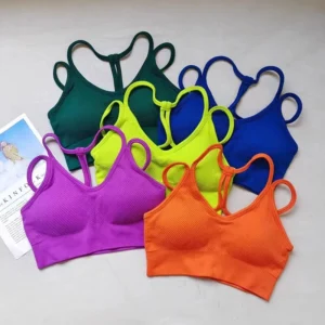 Women Breathable Sports Bra Shockproof Fitness Tops Gym Crop Top