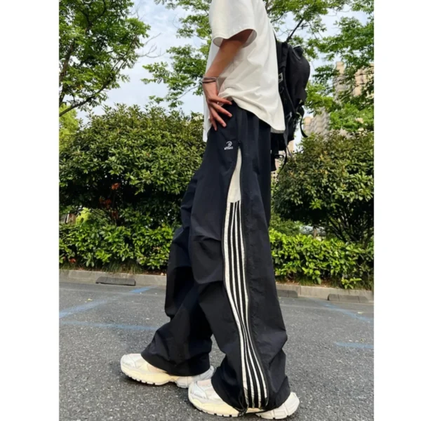 American Style Casual Trousers Sweatpants Loose Fit Casual Pants