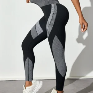 Women's Seamless Yoga Leggings Tummy Control Scrunch Butt Lifting Gym Workout Pants