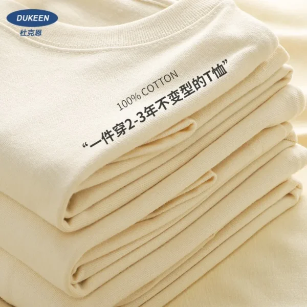 Oversized Heavy T-Shirt for Men Summer Short Sleeve - Image 3