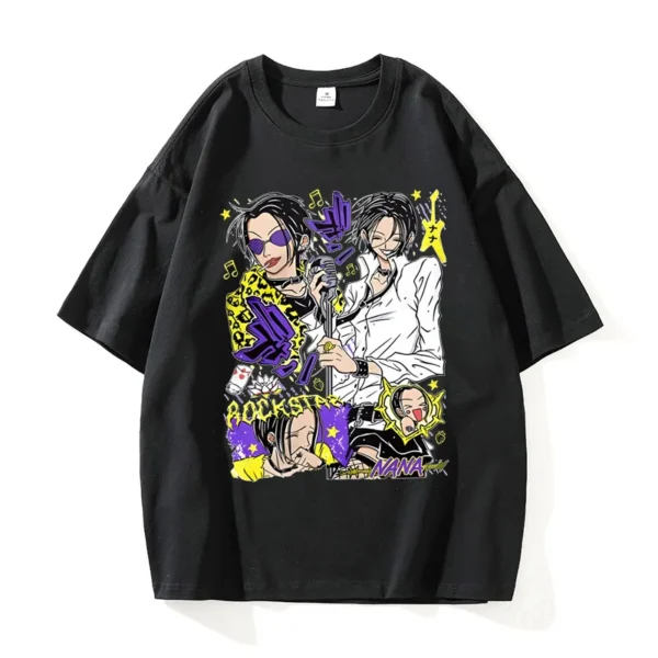 Japanese Manga Black Stones Nana Osaki Vintage T Shirts - Image 2