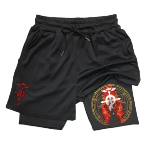 Fitness shorts Man Anime Fullmetal Alchemist Gym