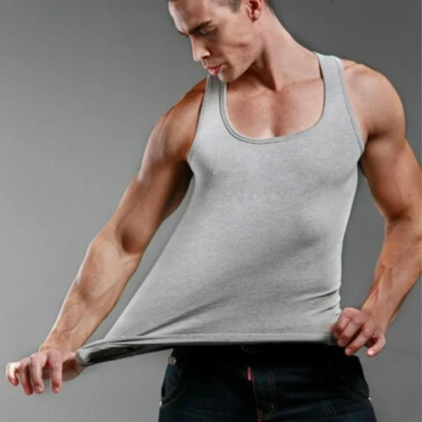 Men's Square Neck Vest All Cotton Casual Outdoor Sports - Image 5