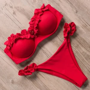 Female Swimwear Two Pieces Bikini Set Push Up Bathing Suit