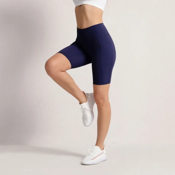 Women Yoga Shorts Female Solid Color Leggings - Image 4