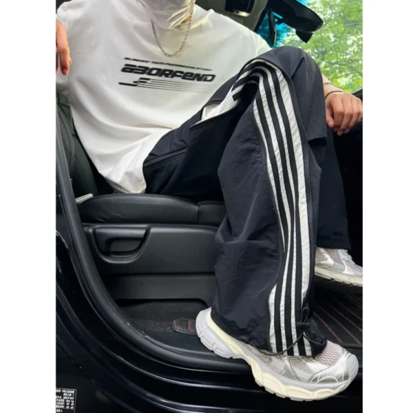 American Style Casual Trousers Sweatpants Loose Fit Casual Pants - Image 3