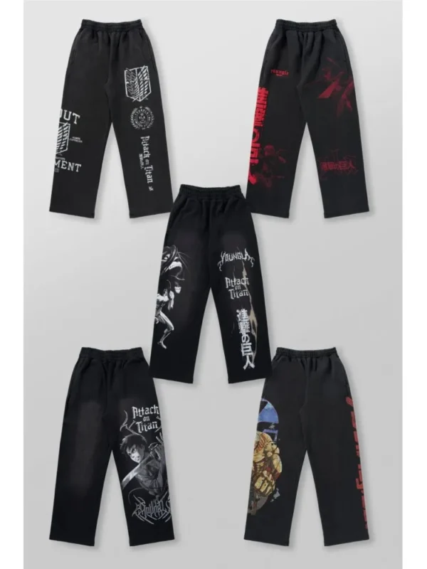American trendy sweatpants collaboration anime joggers - Image 3