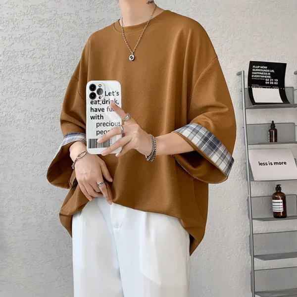 men t shirts Summer Men's T-shirts Korean Style - Image 5
