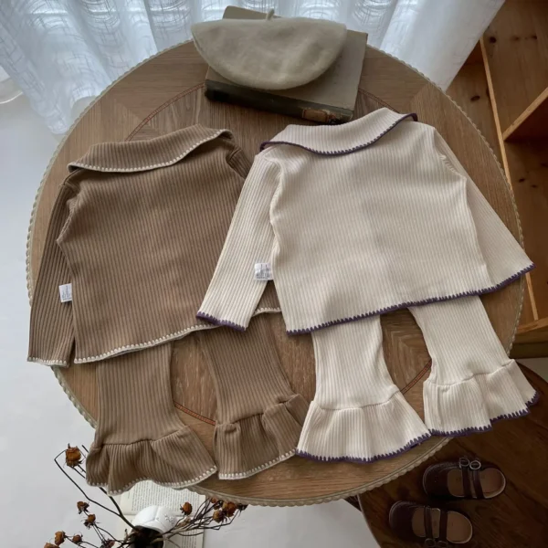 Baby Clothing Set Autumn Infant Shell Knitted Split Suit - Image 4