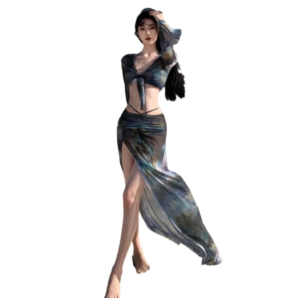 New Women's Bikini Set Long Dress Sexy Slimming - Image 5