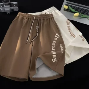 Korean High quality Sport Short Pants Coffee color
