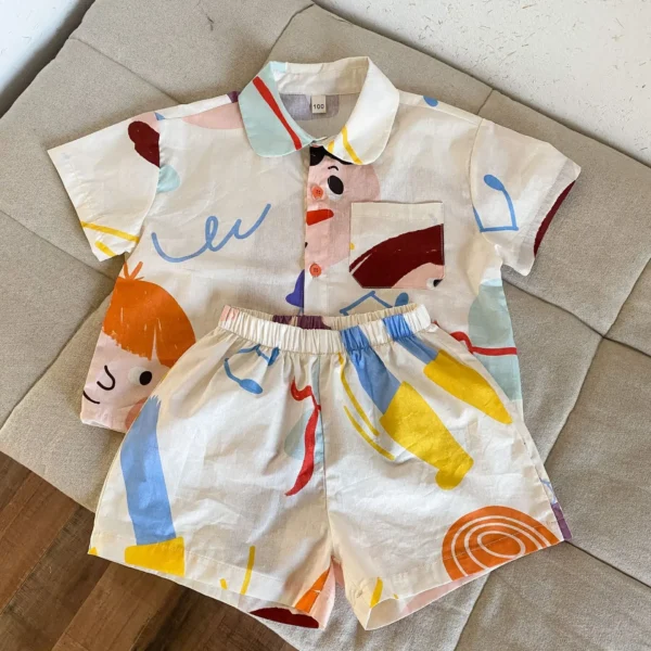 Kids Set Brother And Sister Clothes Cartoon Clothes - Image 6