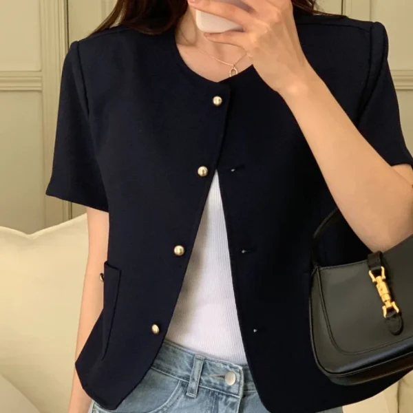 REALEFT Summer Single Breasted Women's Short Jackets - Image 5