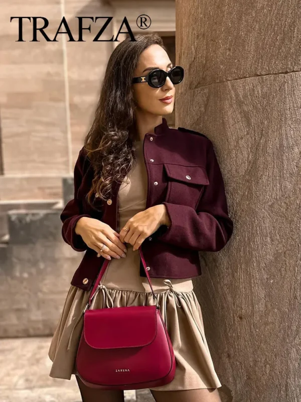 TRAFZA Female Street Fashion Jacket Fashion Long Sleeves - Image 6