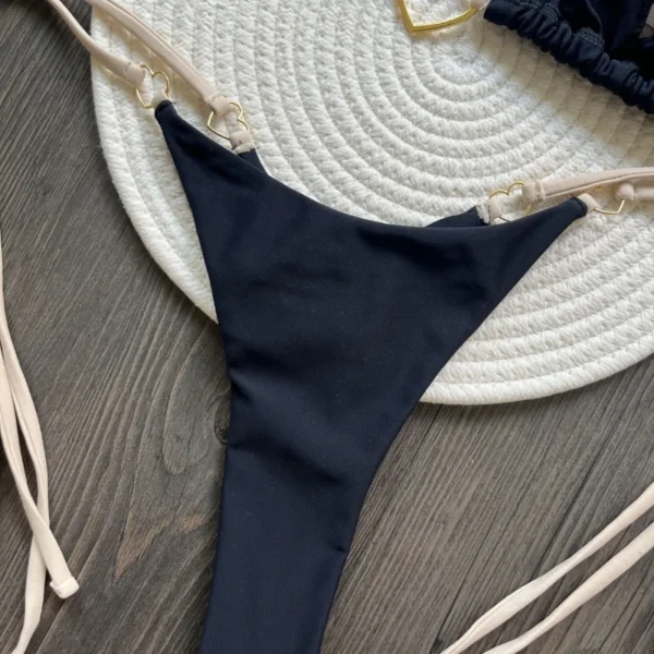 White Bikini Women Suit Low Waist swimwear women - Image 5