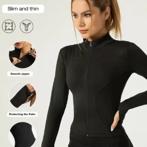 Fitness jacket, women's tight quick-drying top