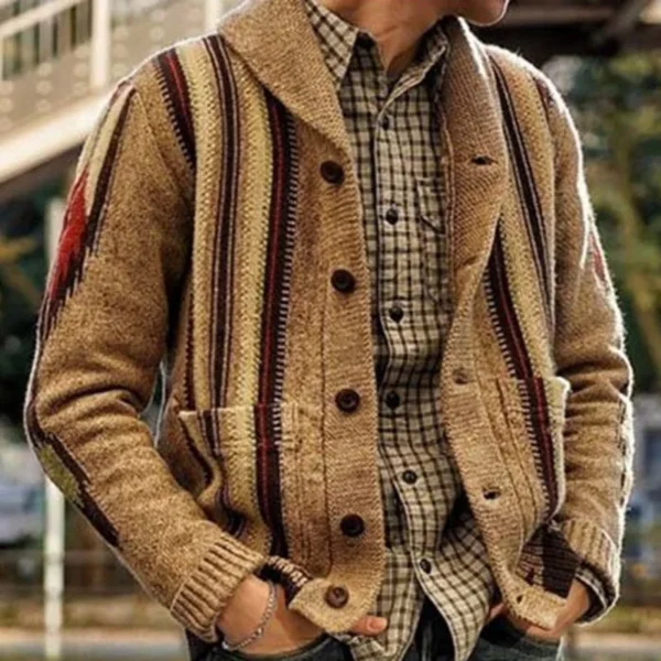 Men Winter Fashion Cardigan Knit Sweater Coats Jacket