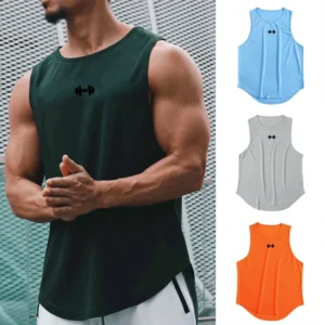 Gym Fitness Bodybuilding Sport Vests Mesh Breathable