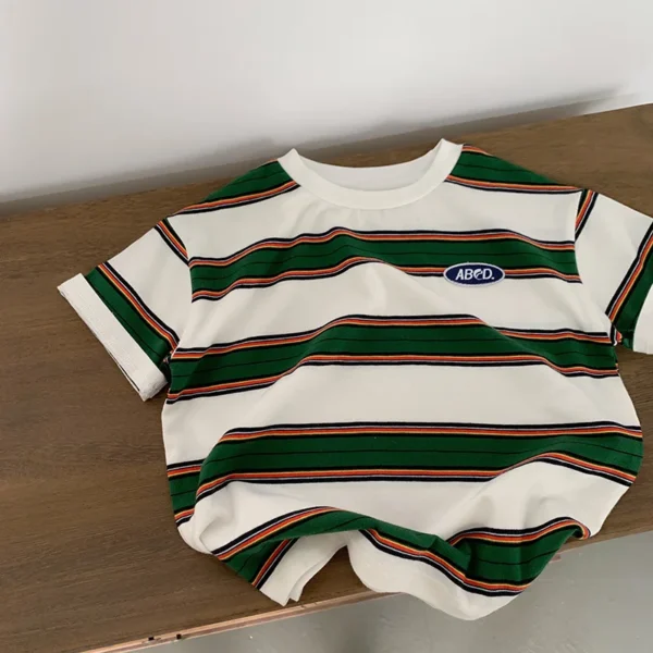 Children's Striped T-shirts Boys Girls Kids