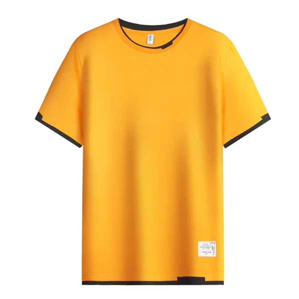 T-shirt For Men Pure Cotton Breathable Fashion Short Sleeve - Image 5