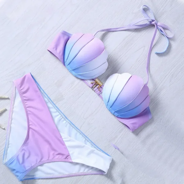 New Arrival Gradient Shell Bikini Swimsuit - Image 4