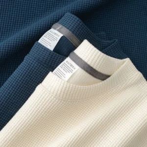 Men's New Summer Waffle Round Neck Short Sleeve T-Shirt