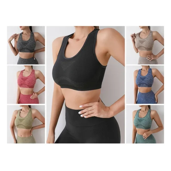 Yoga Set Gym Shorts Women Sport Bras Brassiere Workout - Image 3