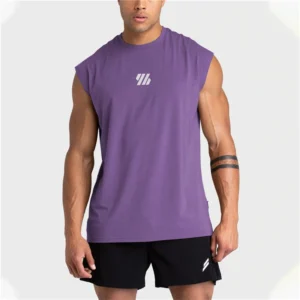 Simple Fashion Geometry Graphic Gym Tank Tops