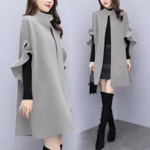 New Style Women's Woolen Jacket Medium-Length