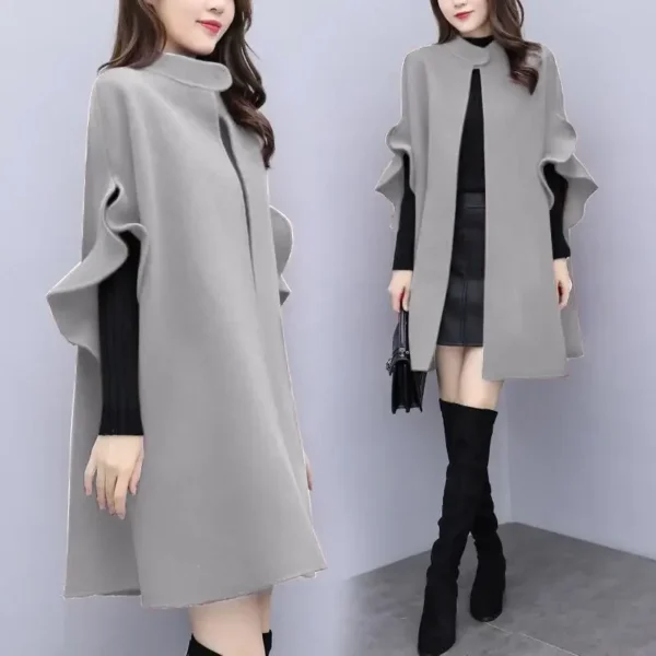 New Style Women's Woolen Jacket Medium-Length