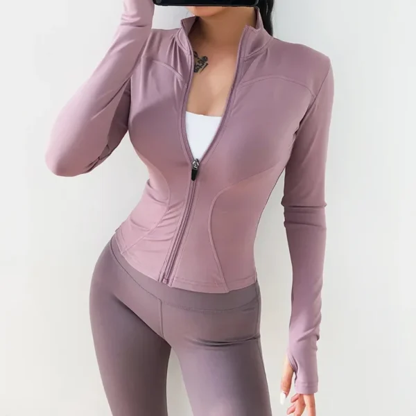 Women's Slimming Yoga Jacket Fitness Long Sleeve