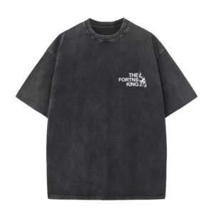 Men's Washed and Worn T-shirt Cotton Sports