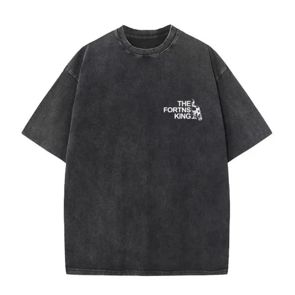 Men's Washed and Worn T-shirt Cotton Sports