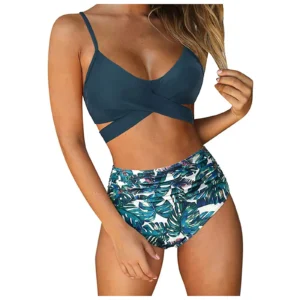 bikini Beach Style Floral Printed Women's Swimsuit