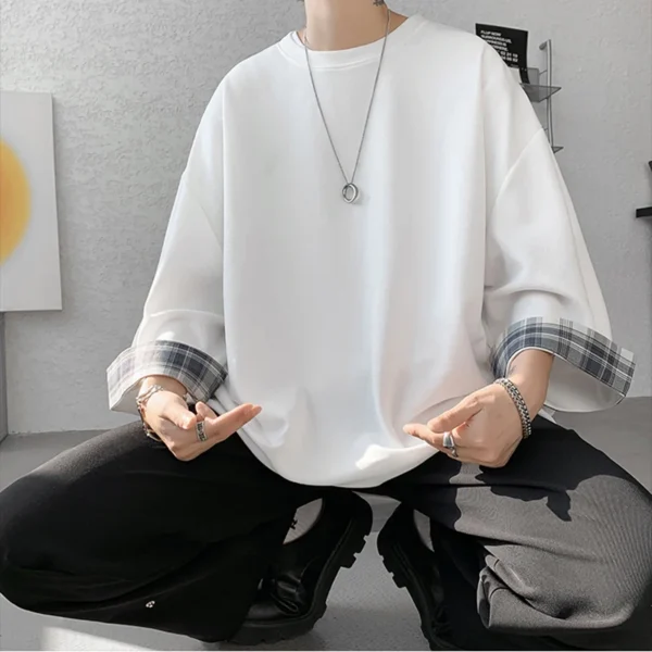 men t shirts Summer Men's T-shirts Korean Style - Image 3