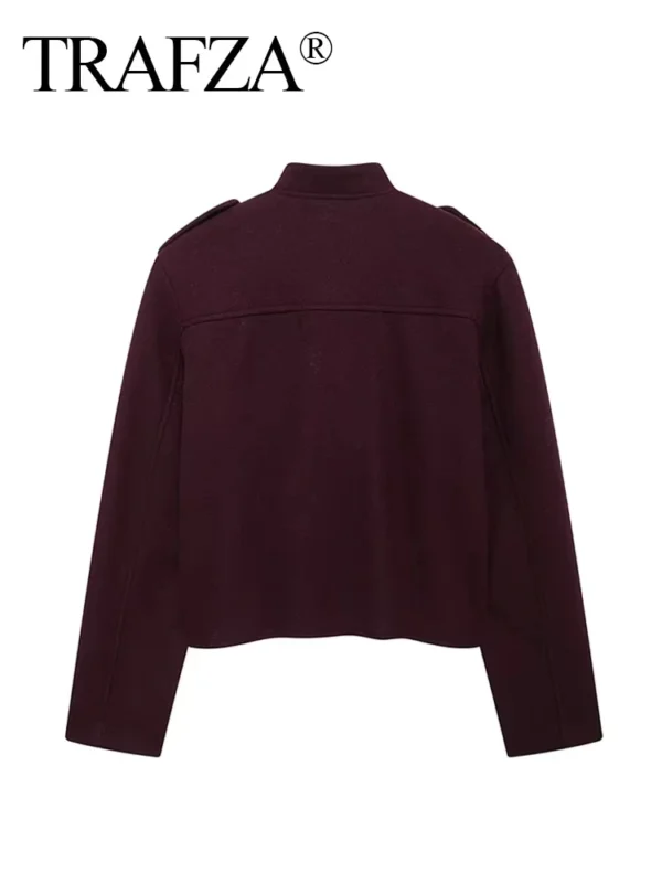 TRAFZA Female Street Fashion Jacket Fashion Long Sleeves - Image 4