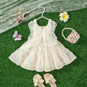 Baby Girl Clothing Summer Butterfly Wings  Baby Girl Dress