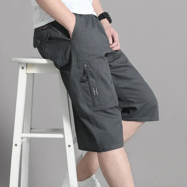 Mens Cargo Shorts Knee Pants Jogger Pants - Image 4