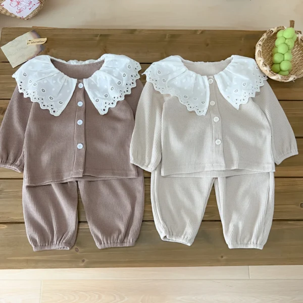 Baby Clothing Set Autumn Infant Shell Knitted Split Suit - Image 5