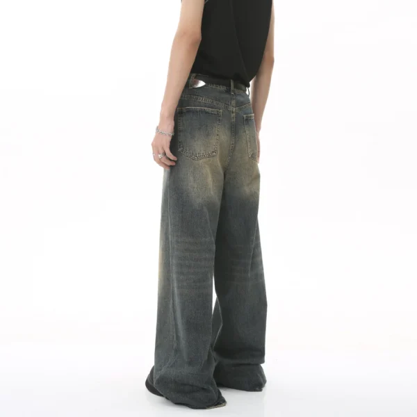 Men's Baggy Straight Leg Wide Leg Jeans Male Fashion Vintage