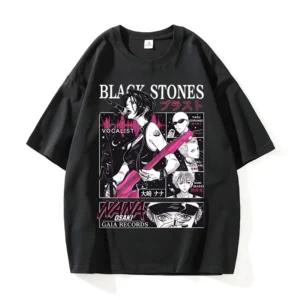 Japanese Manga Black Stones Nana Osaki Vintage T Shirts