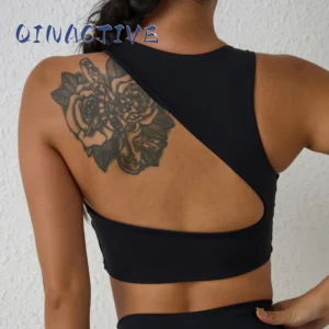 Sexy Backless Women Crop Top Fitness Solid Sports gym bra