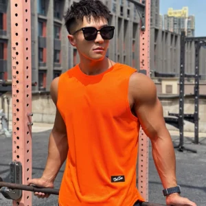 Men's Pullover Round Neck Mesh Bottom Sports Fitness
